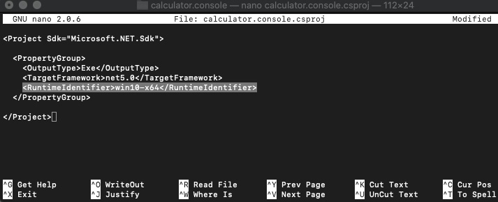 Figure 1.4 – Setting the Runtime Identifier
