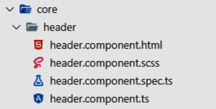 Figure 2.1 – Header component