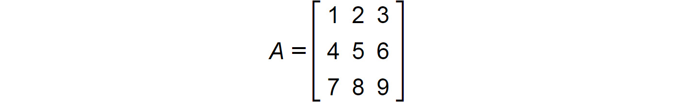 Figure 1.2: A simple matrix representation
