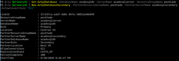 Figure 2.9 – Configuring geo-replication
