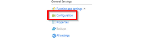 Clicking on the Configuration link in the General Settings section of the Platform features tab