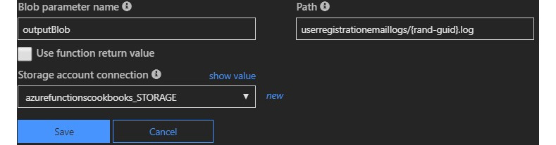 Adding various details in the Azure Blob Storage output