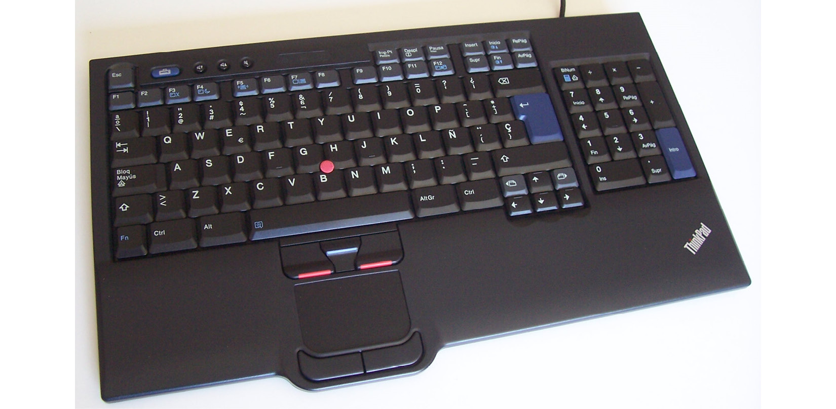 Figure 13: A keyboard with an integrated mousepad
