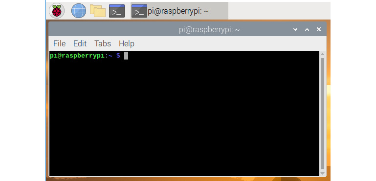 Figure 47: Raspberry Pi LXterminal window
