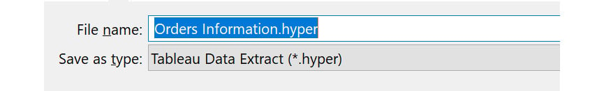 Figure 2.41: Extract creation and save
