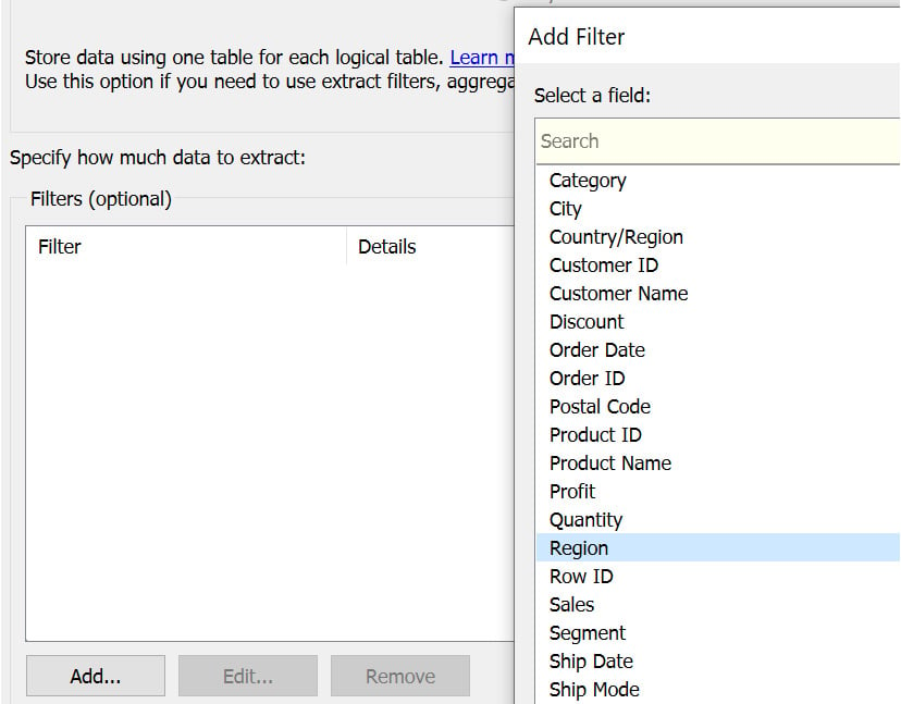 Figure 2.44: Adding a filter condition
