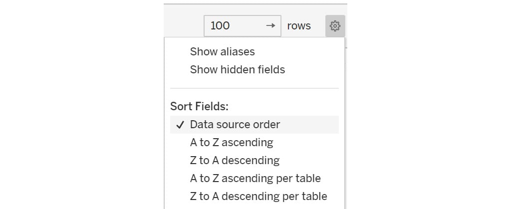 Figure 2.57: Sorting the data grid column values
