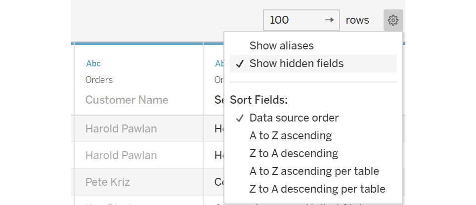 Figure 2.60: Show hidden fields
