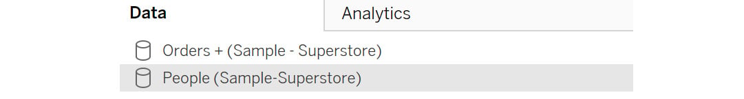 Figure 2.70: Data sources listed inside the worksheet
