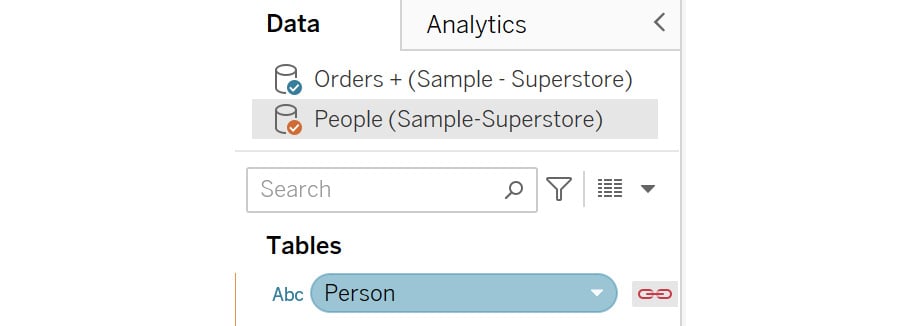 Figure 2.75: Primary and secondary data source icons
