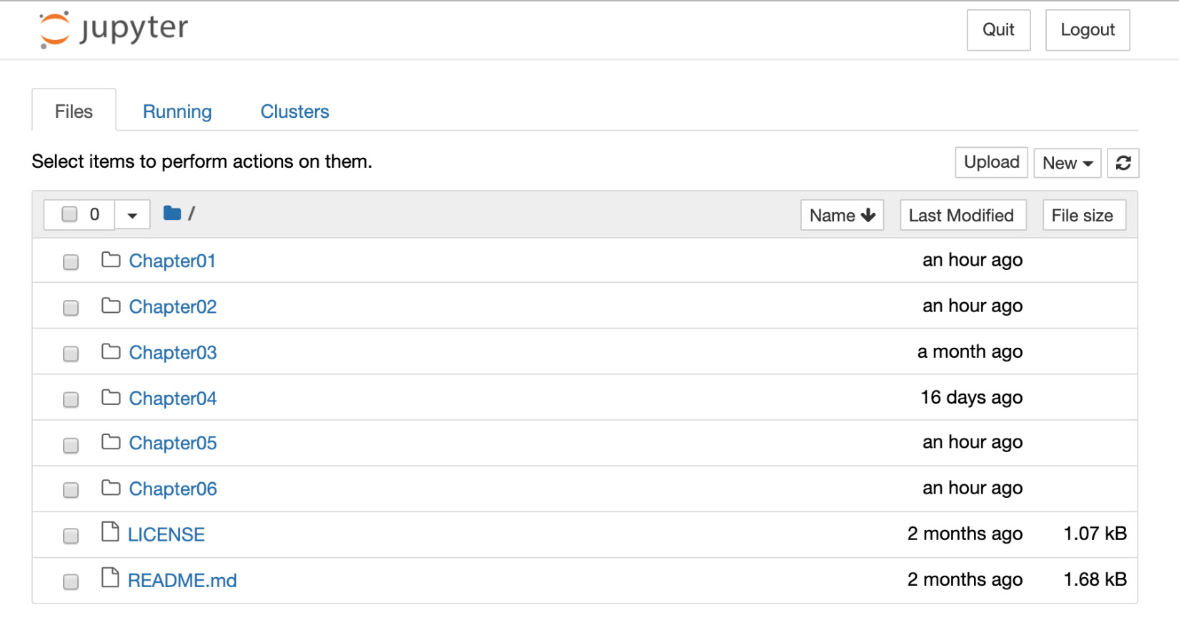 Figure 0.3: Jupyter browser console