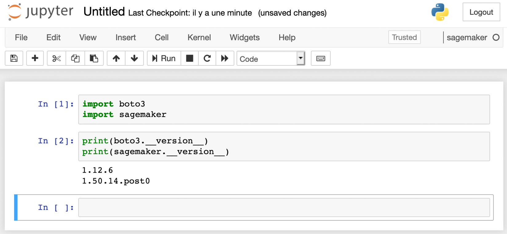 Figure 1.3 Checking the SDK version
