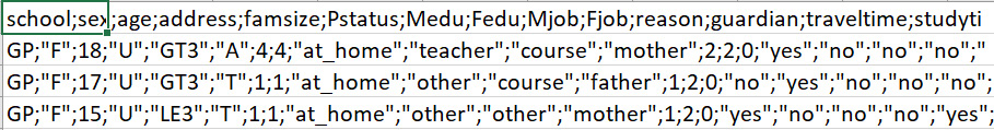 Figure 1.11 – Snapshot of the source CSV
