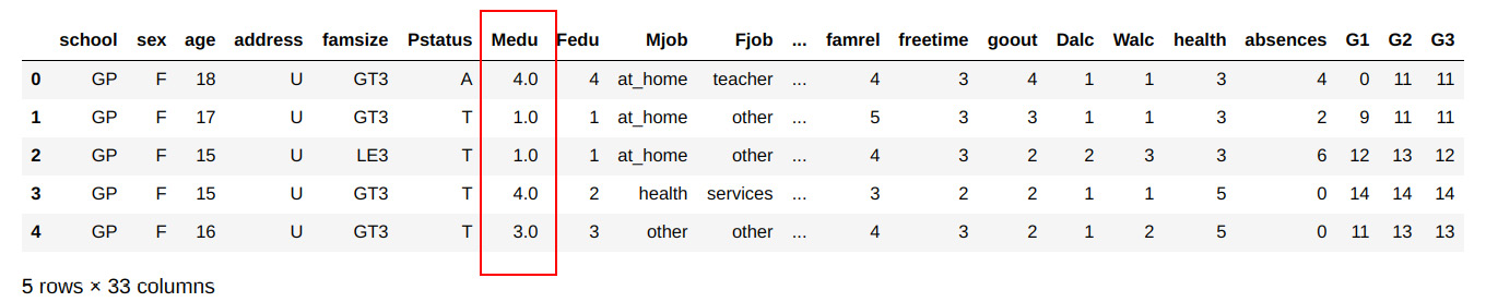 Figure 1.18 – DataFrame after type conversion
