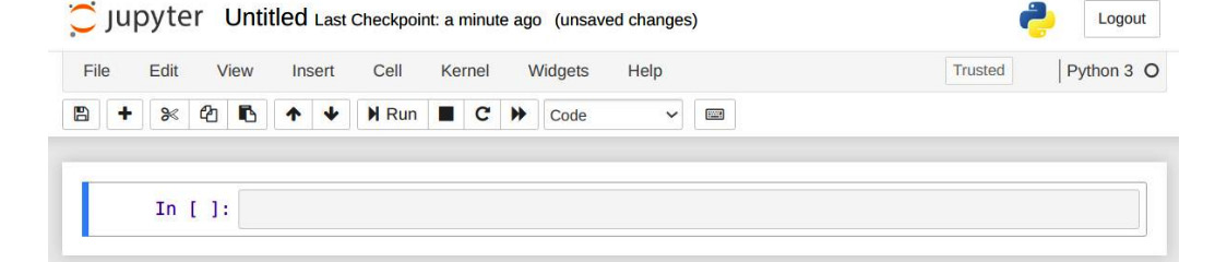 Figure 1.2 – Jupyter Notebook interface
