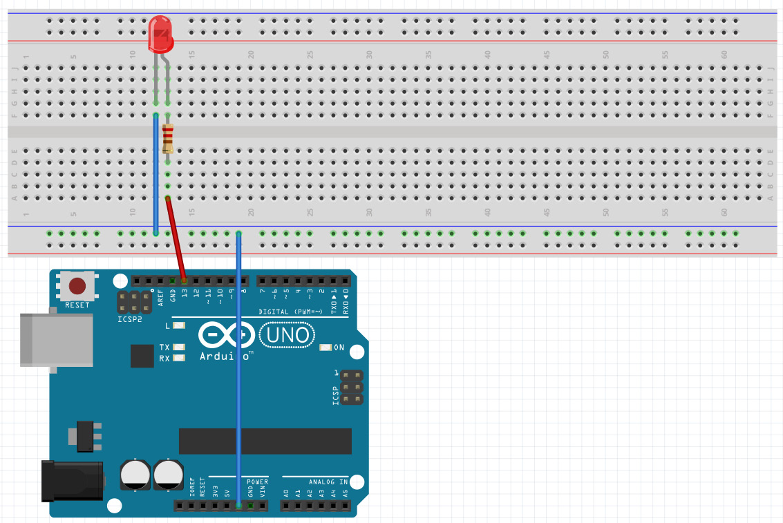 Figure 2.2 – Image of the circuit – image taken from Fritzing
