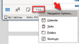 Figure 1.12 – Navigation Options