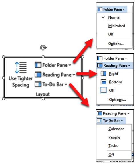 Figure 1.21 – The Layout options
