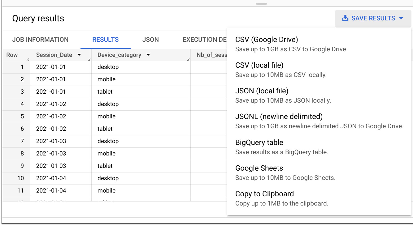 Figure 1.17 – Save the results