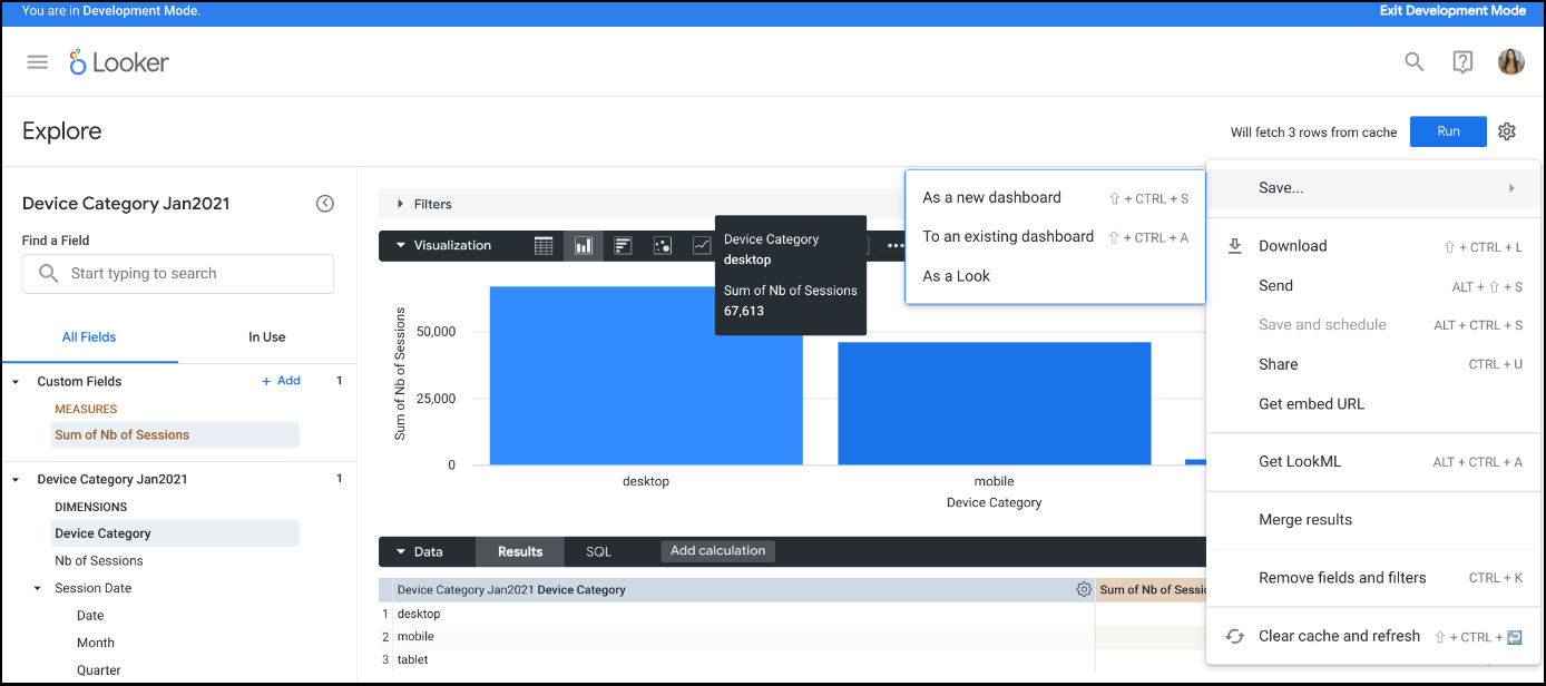 Figure 1.42 – Managing the created Look