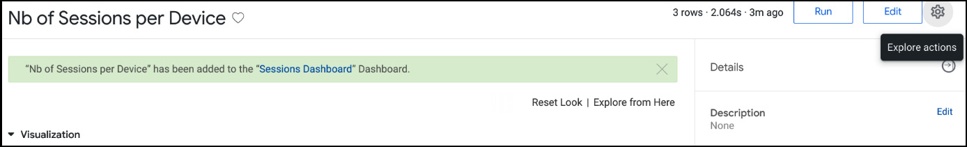 Figure 1.47 – Dashboard creation message