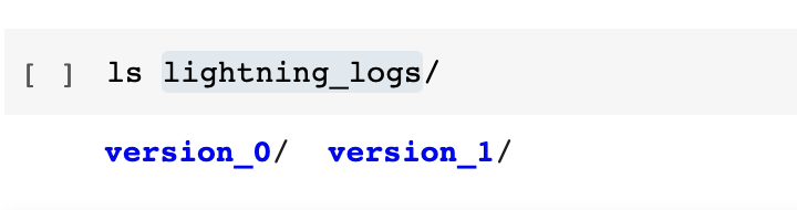 Figure 2.3 – List of files in the Lightning _logs folder