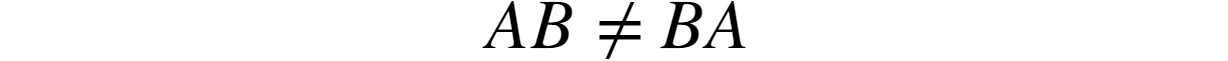 Figure 2.12: Matrix multiplication is non-commutative
