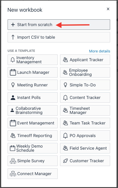 Figure 3.1 – Creating a new empty workbook