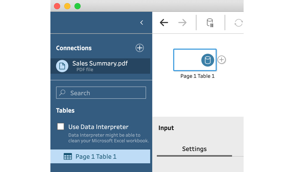 Figure 2.17 – Tableau Prep can detect multiple tables in a single PDF file
