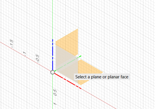 Figure 2.2 – Planes once a command has been chosen