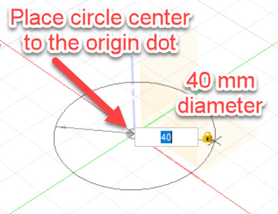 Figure 7.8 – Placing a cylinder on the XY plane