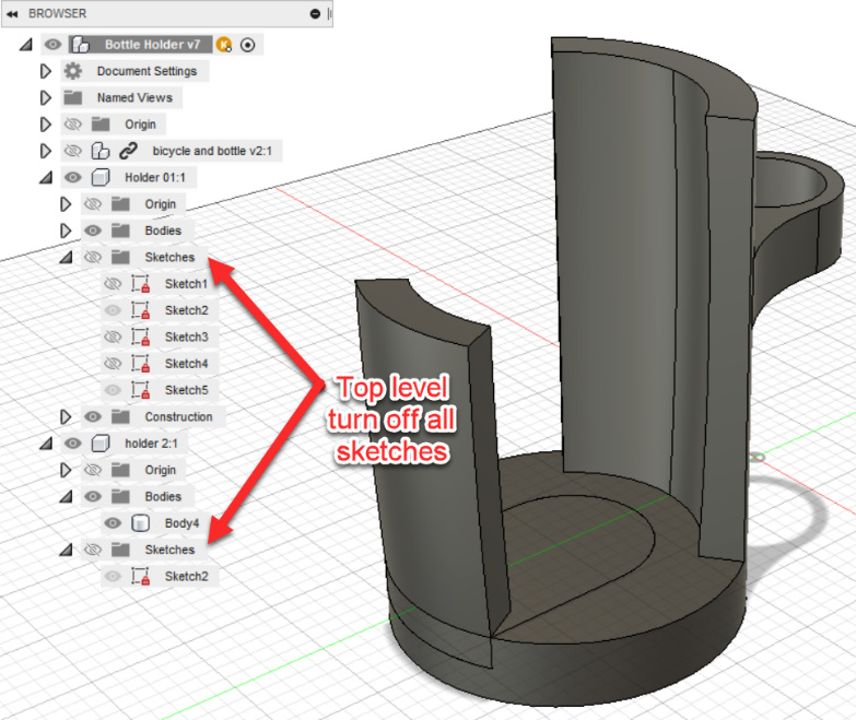 Figure 9.38 – Turn off the top-level sketches