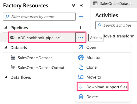 Figure 1.9 – Downloading the pipeline config files