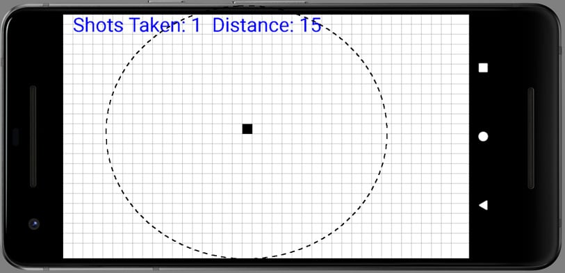 Figure 2.2 – Taking shots in the Sub' Hunter game
