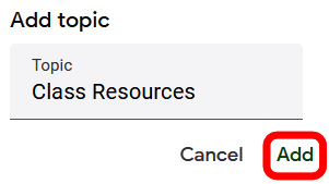 Figure 1.19 – Creating a topic
