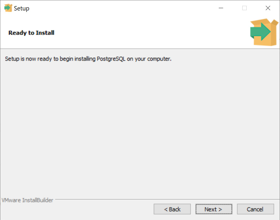 Figure 0.16: Setup window showing ready to install message