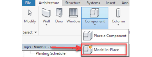 Figure 1.18 – Model In-Place families
