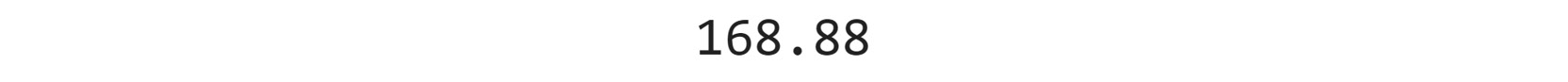 Figure 1.3: Output of the addition of two variables