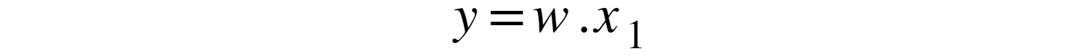 Figure 7.4: Equation for a hypothesis for a line
