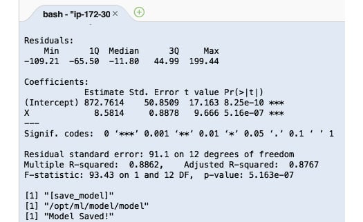 Figure 2.83 – R train script output
