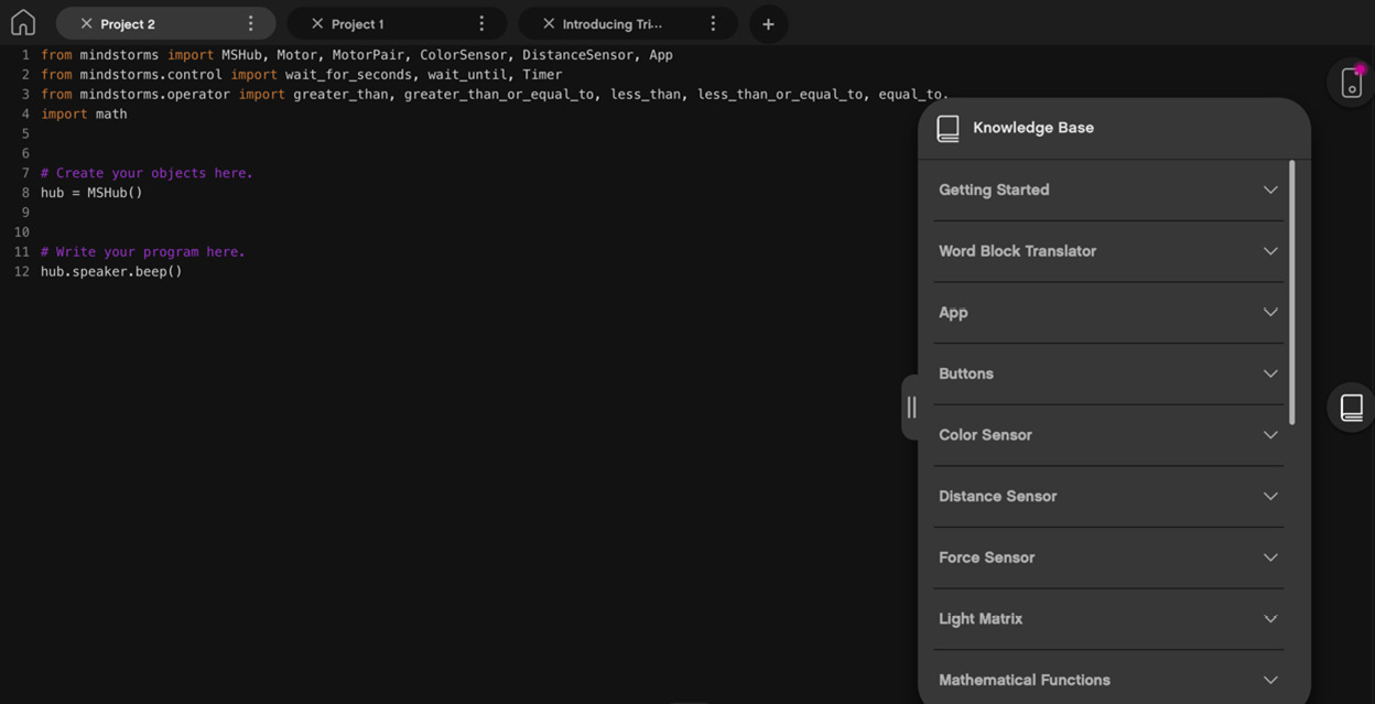 Figure 2.23 – Expanded help options within the notebook
