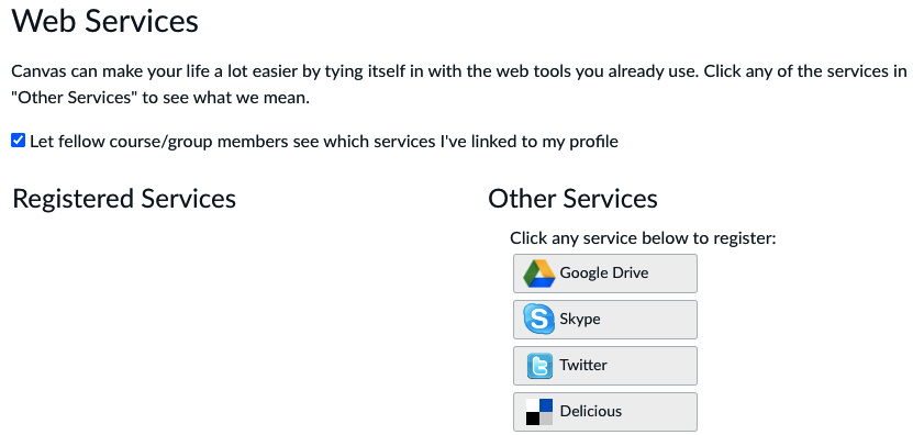 Figure 1.11 – Examples of available Registered Services that have not been added yet
