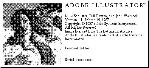 Figure 1.7 – Original Illustrator splash screen
