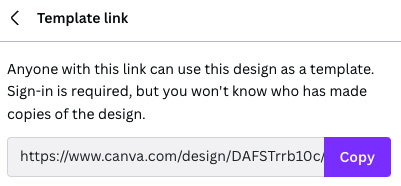 Figure 11.5 – Template link