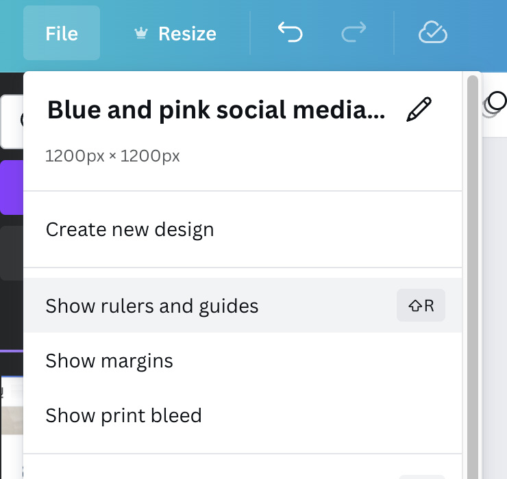 Figure 4.6 – Rulers, margins, and print bleed options