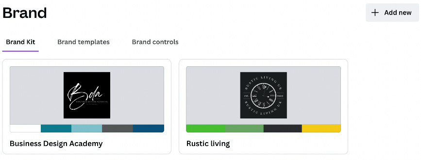 Figure 5.17 – Brand kit page