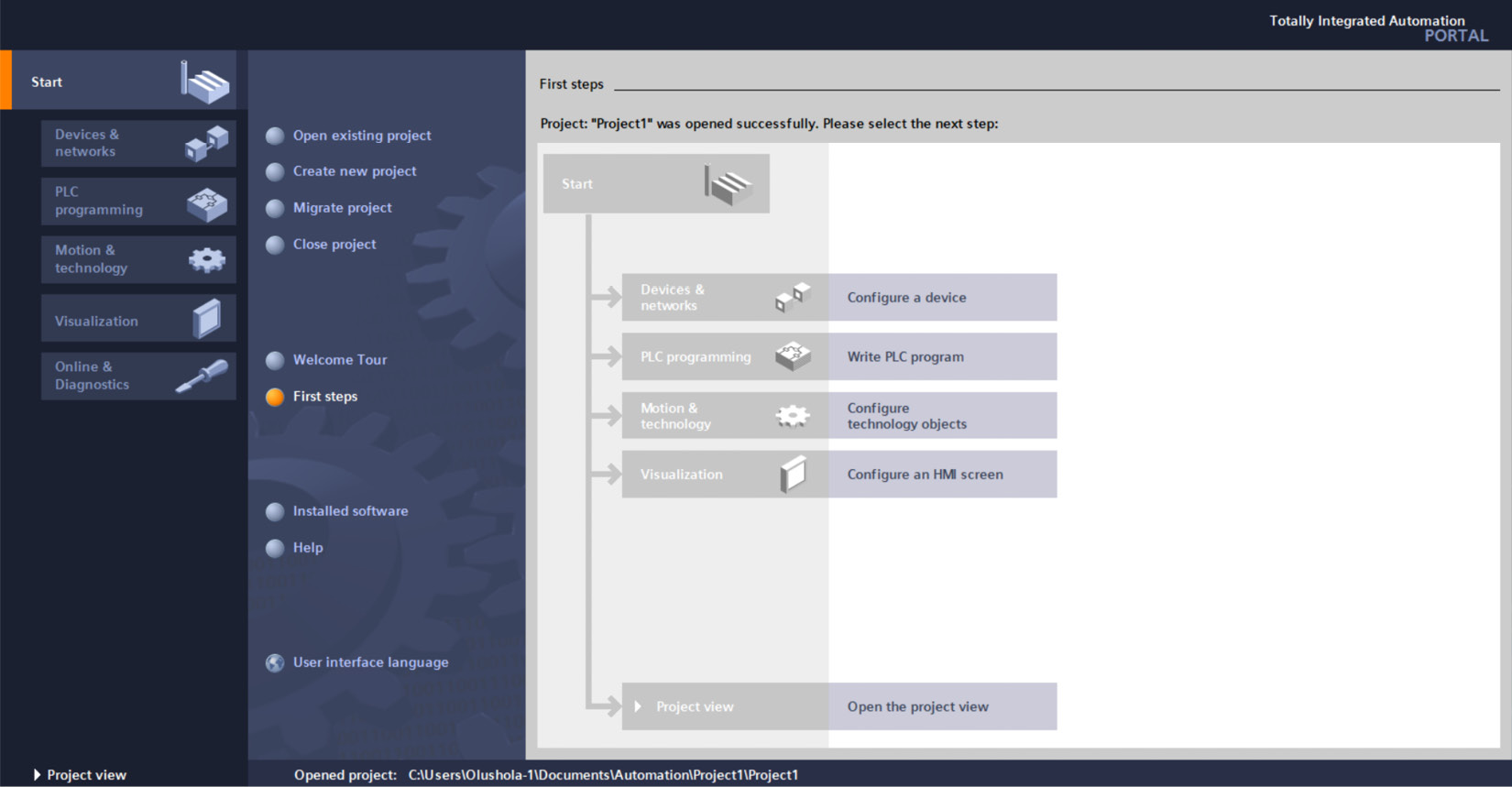 Figure 8.24 – Configuring a device in TIA Portal V13 (1)