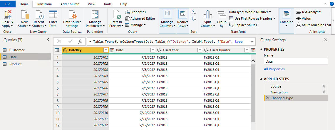 Figure 2.9 – Power Query interface
