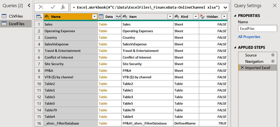 Figure 2.30 – First level of the expanded table