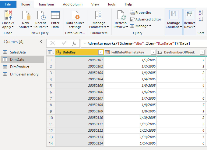 Figure 2.39 – Data preview in Power Query